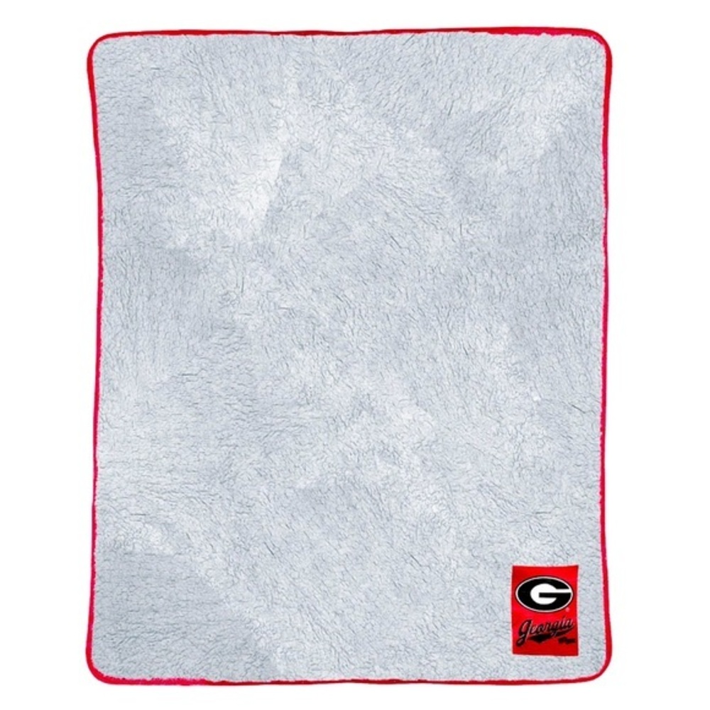 Georgia Bulldogs UGA Football NCAA SEC Licensed Sherpa Throw Blanket NEW W/T